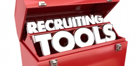 An image of English letters denoting Recruitment Tools