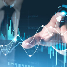 Business Man Checking Stock Details